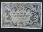 50 Gulden 1.1.1884 série N 22, Ri. 146, velmi vzácný