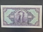5000 Kč 6.7.1920 série B, neperforovaná, Ba. 17c, Pi. 18a, nejvzácnější neperf. série