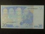 20 Euro 2002 s.E, Slovensko, podpis Jeana-Clauda Tricheta, R031 tiskárna Bundesdruckerei, Německo 