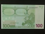 100 Euro 2002 s. L, Finsko, podpis Willema F. Duisenberga, D001 tiskárna Setec Oy, Finsko