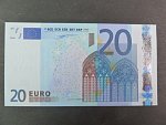 20 Euro 2002 s.U, Francie, podpis Willema F. Duisenberga, L012 tiskárna Banque de France, Francie