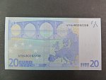 20 Euro 2002 s.U, Francie, podpis Willema F. Duisenberga, L015 tiskárna Banque de France, Francie