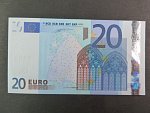 20 Euro 2002 s.U, Francie, podpis Willema F. Duisenberga, L015 tiskárna Banque de France, Francie