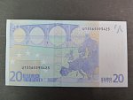 20 Euro 2002 s.U, Francie, podpis Willema F. Duisenberga, L018 tiskárna Banque de France, Francie