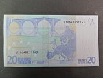 20 Euro 2002 s.U, Francie, podpis Willema F. Duisenberga, L022 tiskárna Banque de France, Francie