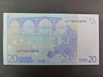 20 Euro 2002 s.U, Francie, podpis Willema F. Duisenberga, L026 tiskárna Banque de France, Francie