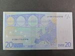 20 Euro 2002 s.U, Francie, podpis Willema F. Duisenberga, L028 tiskárna Banque de France, Francie