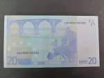 20 Euro 2002 s.U, Francie, podpis Jeana-Clauda Tricheta, L031 tiskárna Banque de France, Francie