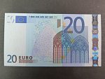 20 Euro 2002 s.U, Francie, podpis Jeana-Clauda Tricheta, L032 tiskárna Banque de France, Francie