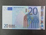 20 Euro 2002 s.U, Francie, podpis Jeana-Clauda Tricheta, L033 tiskárna Banque de France, Francie