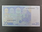 20 Euro 2002 s.U, Francie, podpis Jeana-Clauda Tricheta, L035 tiskárna Banque de France, Francie