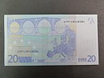 20 Euro 2002 s.U, Francie, podpis Jeana-Clauda Tricheta, L042 tiskárna Banque de France, Francie