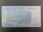 20 Euro 2002 s.U, Francie, podpis Jeana-Clauda Tricheta, L043 tiskárna Banque de France, Francie