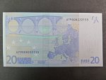 20 Euro 2002 s.U, Francie, podpis Jeana-Clauda Tricheta, L045 tiskárna Banque de France, Francie