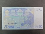 20 Euro 2002 s.U, Francie, podpis Jeana-Clauda Tricheta, L049 tiskárna Banque de France, Francie