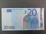 20 Euro 2002 s.U, Francie, podpis Jeana-Clauda Tricheta, L054 tiskárna Banque de France, Francie