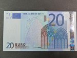 20 Euro 2002 s.U, Francie, podpis Jeana-Clauda Tricheta, L055 tiskárna Banque de France, Francie