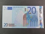 20 Euro 2002 s.U, Francie, podpis Jeana-Clauda Tricheta, L058 tiskárna Banque de France, Francie