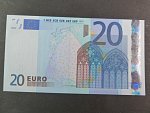 20 Euro 2002 s.U, Francie, podpis Jeana-Clauda Tricheta, L061 tiskárna Banque de France, Francie