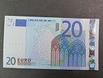 20 Euro 2002 s.U, Francie, podpis Jeana-Clauda Tricheta, L063 tiskárna Banque de France, Francie