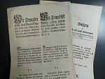 cirkulář z c.k. českého zemského Gubernia z 8.7.1813 k vydání bankocedulí včetně formulářů 1 a 2 Gulden 16.4.1813 a formulářů 10 a 20 Gulden 16.4.1813, Ri. 51 - 54 Fa