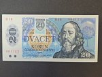 20 Sk/Kčs 1988 s. H 18, kolkovaná, Baj. SK 1, Pi. 15