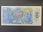 20 Sk/Kčs 1988 s. H 18, kolkovaná, Baj. SK 1, Pi. 15