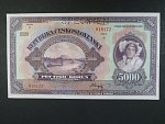 5000 Kč 1920 série C, perf. SPECIMEN
