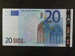 20 Euro 2002 s.U, Francie, podpis Jeana-Clauda Tricheta, L070 tiskárna Banque de France, Francie