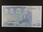 20 Euro 2002 s.U, Francie, podpis Jeana-Clauda Tricheta, L071 tiskárna Banque de France, Francie