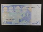 20 Euro 2002 s.V, Španělsko, podpis Willema F. Duisenberga, M007 tiskárna Fábrica Nacional de Moneda , Španělsko