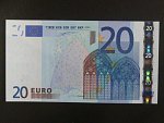 20 Euro 2002 s.V, Španělsko, podpis Willema F. Duisenberga, M007 tiskárna Fábrica Nacional de Moneda , Španělsko