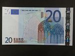 20 Euro 2002 s.V, Španělsko, podpis Willema F. Duisenberga, M009 tiskárna Fábrica Nacional de Moneda , Španělsko