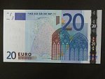 20 Euro 2002 s.V, Španělsko, podpis Willema F. Duisenberga, M010 tiskárna Fábrica Nacional de Moneda , Španělsko