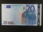 20 Euro 2002 s.V, Španělsko, podpis Jeana-Clauda Tricheta, M013 tiskárna Fábrica Nacional de Moneda , Španělsko