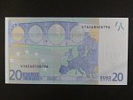 20 Euro 2002 s.V, Španělsko, podpis Jeana-Clauda Tricheta, M014 tiskárna Fábrica Nacional de Moneda , Španělsko