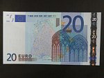 20 Euro 2002 s.V, Španělsko, podpis Jeana-Clauda Tricheta, M014 tiskárna Fábrica Nacional de Moneda , Španělsko