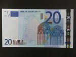 20 Euro 2002 s.V, Španělsko, podpis Jeana-Clauda Tricheta, M022 tiskárna Fábrica Nacional de Moneda , Španělsko