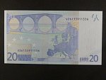 20 Euro 2002 s.V, Španělsko, podpis Jeana-Clauda Tricheta, M023 tiskárna Fábrica Nacional de Moneda , Španělsko
