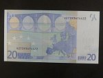 20 Euro 2002 s.V, Španělsko, podpis Jeana-Clauda Tricheta, M025 tiskárna Fábrica Nacional de Moneda , Španělsko