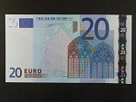 20 Euro 2002 s.X, Německo, podpis Willema F. Duisenberga, P005 tiskárna Giesecke a Devrient, Německo