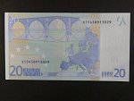 20 Euro 2002 s.X, Německo, podpis Jeana-Clauda Tricheta, P013 tiskárna Giesecke a Devrient, Německo