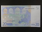 20 Euro 2002 s.X, Německo, podpis Jeana-Clauda Tricheta, P018 tiskárna Giesecke a Devrient, Německo