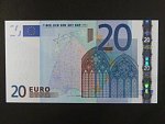 20 Euro 2002 s.X, Německo, podpis Jeana-Clauda Tricheta, R001 tiskárna Bundesdruckerei, Německo