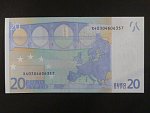 20 Euro 2002 s.X, Německo, podpis Mario Draghi, E010 tiskárna F. C. Oberthur, Francie