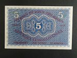 5 Kč 15. 4. 1919 série 0018