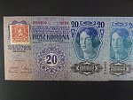 20 K 1913, kolkovaná, II. vydání, tmavý odstín