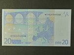 20 Euro 2002 s.N, Rakousko, podpis Jeana-Clauda Tricheta, F002 tiskárna Österreichische Banknoten und Sicherheitsdruck, Rakousko