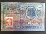 100 K 1912, padělek - s nesprávným úředním kolkem 1 K 1919