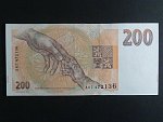 200 Kč 1993 s. A 67 proužek Kč, Baj. CZ 6b, Pi. 6a